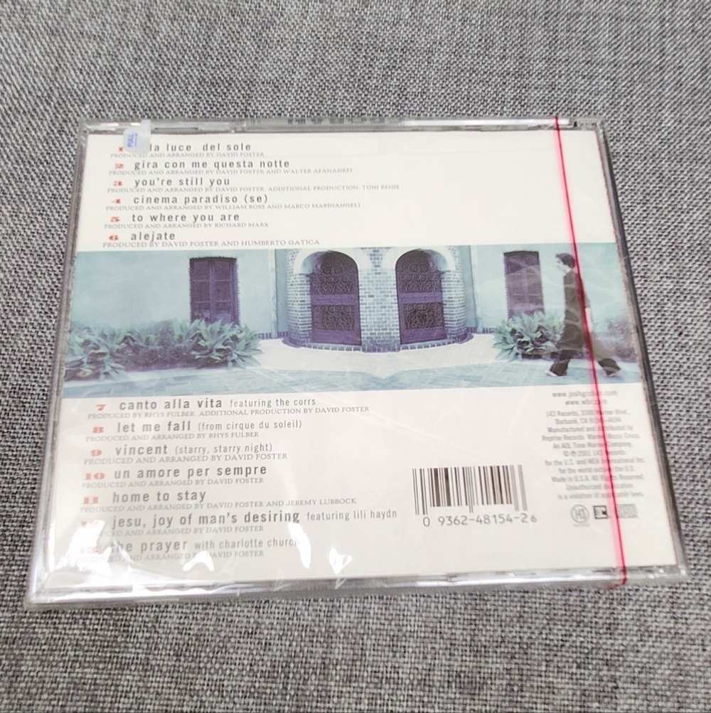 Josh Groban CD 2001 Self Titled Album. Brand New Sealed. - Picture 2 of 2